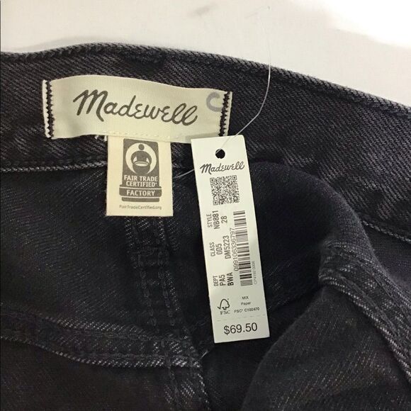 Madewell Denim Mini Skirt Rigid Denim High Waist - Picture 9 of 10